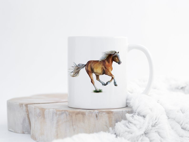 Galloping Haflinger Mug